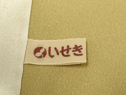 平和屋着物▽色無地　単衣　桑染色　洗える着物　DABJ3636du