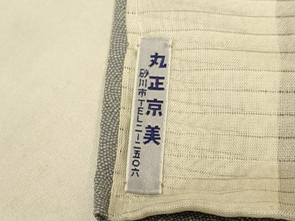 平和屋着物▽江戸小紋　単衣　鮫小紋柄　正絹　逸品　未使用　DABJ3658du