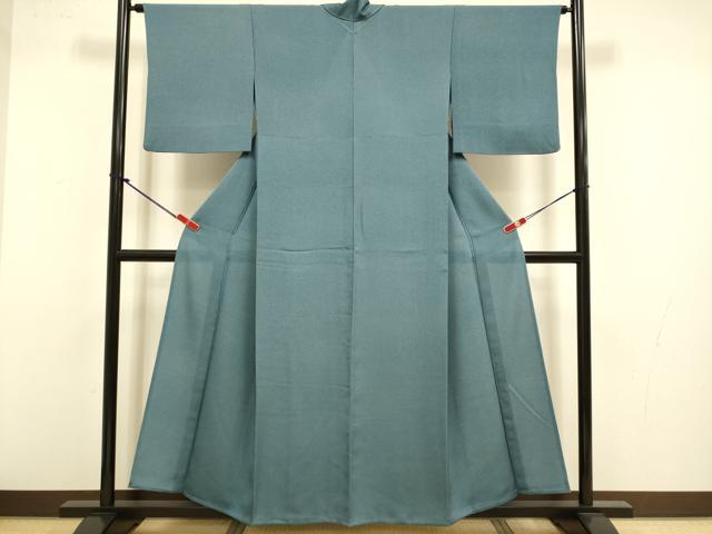 平和屋着物▽上質な小紋　単衣　霞文　正絹　逸品　DABJ3660du