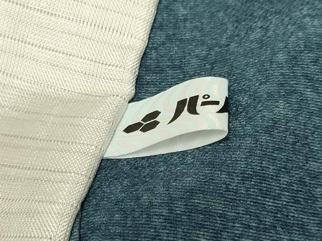 平和屋着物▽上質な小紋　単衣　霞文　正絹　逸品　DABJ3660du