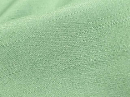 平和屋着物▽結城紬　単衣　薄青色　正絹　逸品　DABJ3662du