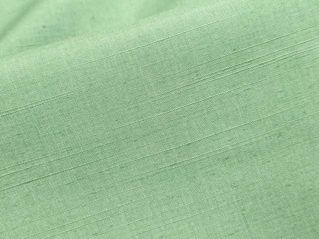 平和屋着物▽結城紬　単衣　薄青色　正絹　逸品　DABJ3662du