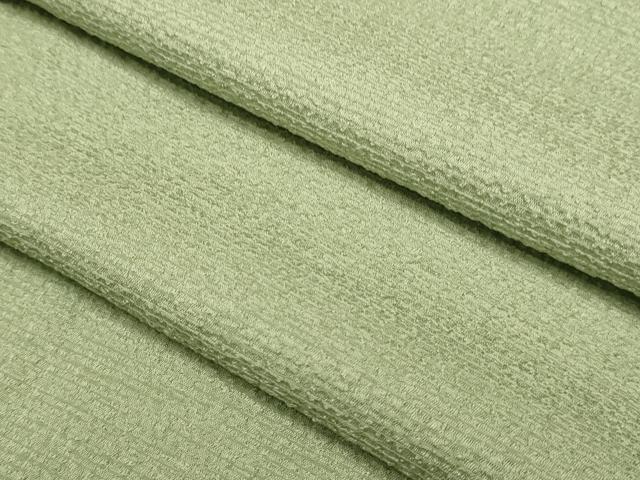 平和屋着物▽上質な色無地　単衣　鶸茶色　正絹　逸品　未使用　DABJ3672du