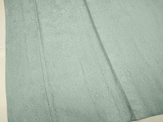平和屋着物▽上質な色無地　単衣　辻が花地紋　蕎麦切色　正絹　逸品　DABJ3685du