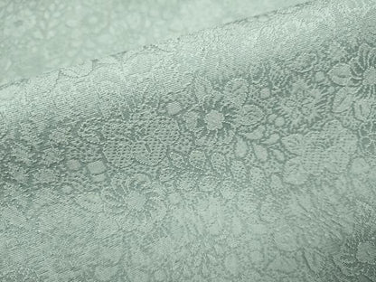 平和屋着物▽上質な色無地　単衣　辻が花地紋　蕎麦切色　正絹　逸品　DABJ3685du