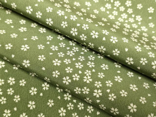 平和屋着物▽上質な小紋　単衣　舞桜文　正絹　逸品　DABJ3686du