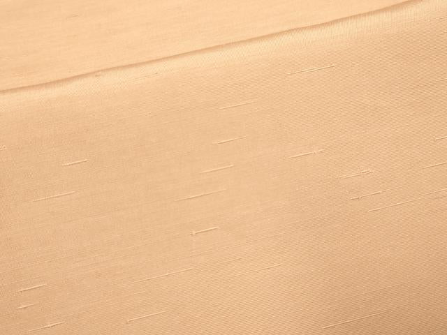 平和屋着物▽上質な色無地　単衣　赤香色　お召縮緬　正絹　逸品　DABJ3690du