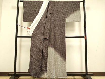 平和屋着物▽訪問着　単衣　小花柄　正絹　逸品　DABJ3696du