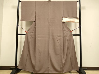 平和屋着物▽江戸小紋　単衣　延喜染　鶴亀　反端付き　正絹　逸品　未使用　DABJ3700du