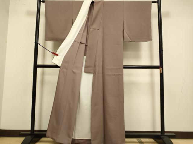 平和屋着物▽江戸小紋　単衣　延喜染　鶴亀　反端付き　正絹　逸品　未使用　DABJ3700du
