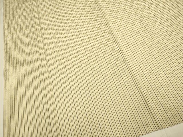 平和屋着物▽米沢　白根沢　涼風　単衣　綟子織　もじり織　燕　正絹　逸品　DABJ3713du