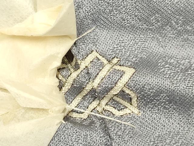 平和屋着物▽上質な色無地　単衣　作家物　小葵地紋　薄色　正絹　逸品　DABJ3718du