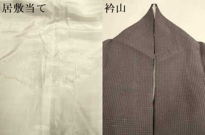 平和屋着物＊夏物　訪問着　ぜんまい紬　手描き　縞紋紗　風景文　暈し染め　金彩　正絹　逸品　DABJ3746du