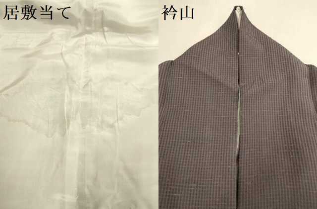 平和屋着物＊夏物　訪問着　ぜんまい紬　手描き　縞紋紗　風景文　暈し染め　金彩　正絹　逸品　DABJ3746du