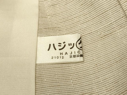 平和屋着物▽単衣　ゼンマイ紬　霞文　正絹　逸品　DABJ3747du