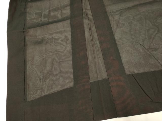 平和屋着物▽羽織　スリーシーズン　春夏秋　塵除け　黒地　正絹　逸品　DABJ3750du