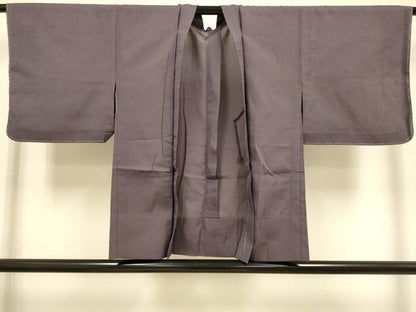 平和屋着物▽羽織　スリーシーズン　春夏秋　塵除け　葡萄鼠色　正絹　逸品　DABJ3754du