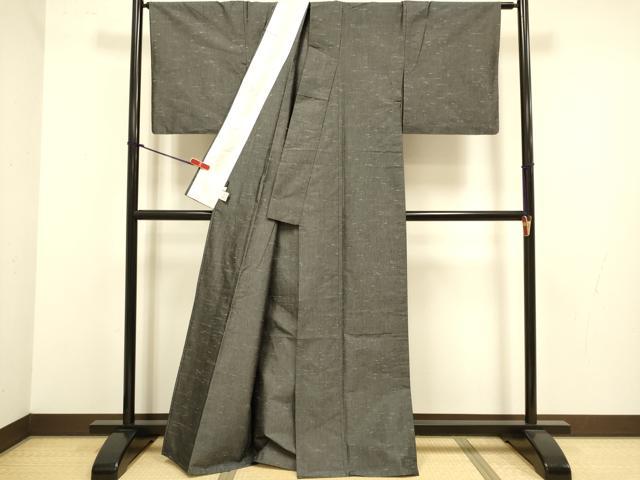 平和屋着物▽小紋　単衣　くるり　霞文　DABJ3759du