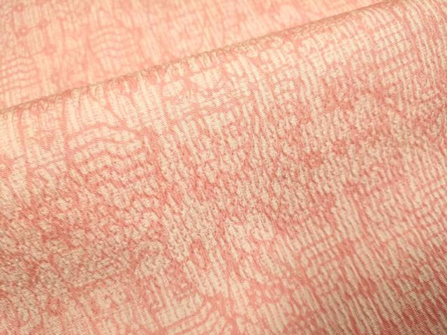 平和屋着物▽上質な小紋　単衣　幾何学文様　正絹　逸品　DABJ3777du