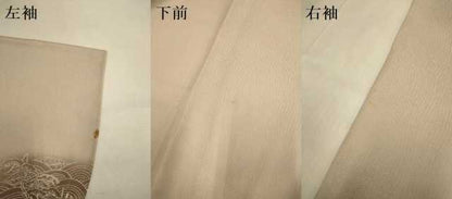 平和屋着物▽訪問着　単衣　風景文　正絹　逸品　DABJ3785du