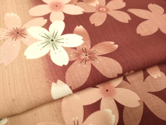 平和屋着物＊夏物　小紋　紗　舞桜間道　さんび謹製　洗える着物　DABJ3794du