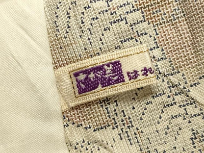平和屋着物▽本場大島紬　白大島　単衣　9マルキ　馬　さが美扱い　正絹　逸品　DABJ3795du