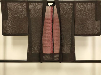 平和屋着物▽羽織　スリーシーズン　春夏秋　塵除け　立涌文　正絹　逸品　DABJ3819du