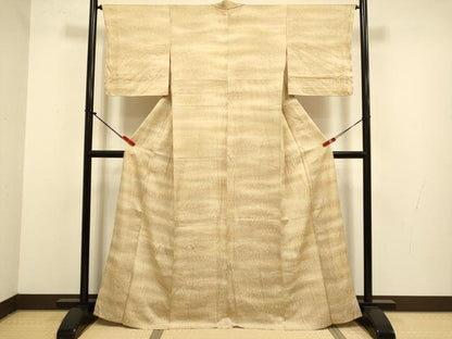 平和屋着物▽上質な小紋　単衣　霞文　暈し染め　正絹　逸品　未使用　DABJ3821du