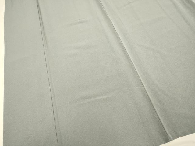 平和屋着物▽上質な色無地　単衣　煤色　正絹　逸品　未使用　DABJ3829du