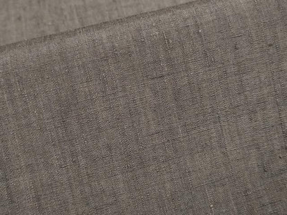 平和屋着物▽本場結城紬　重要無形文化財　単衣　紅消鼠色　正絹　逸品　DABJ3830du