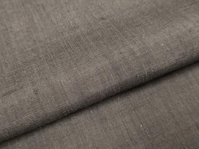 平和屋着物▽本場結城紬　重要無形文化財　単衣　紅消鼠色　正絹　逸品　DABJ3830du