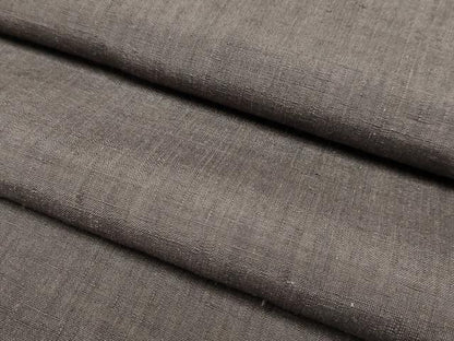 平和屋着物▽本場結城紬　重要無形文化財　単衣　紅消鼠色　正絹　逸品　DABJ3830du