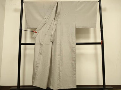 平和屋着物▽男性　本塩沢　単衣　やまだ織　絣文様　キングサイズ　正絹　逸品　DABJ3855du