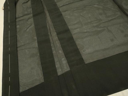 平和屋着物▽羽織　スリーシーズン　春夏秋　塵除け　黒地　正絹　逸品　DABJ3861du