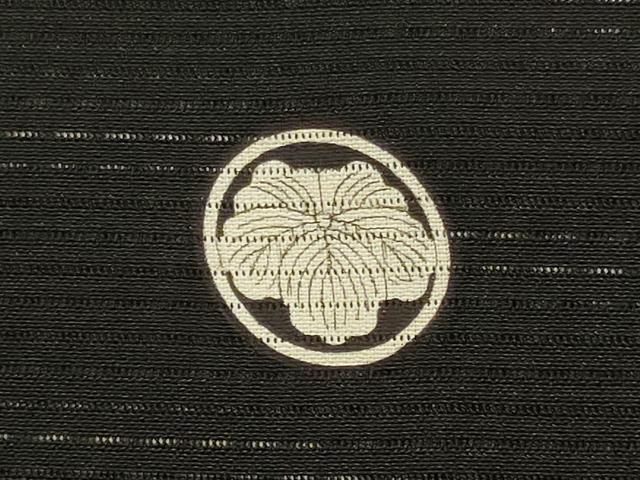 平和屋着物▽羽織　スリーシーズン　春夏秋　塵除け　黒地　正絹　逸品　DABJ3866du