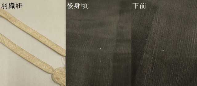 平和屋着物▽羽織　スリーシーズン　春夏秋　塵除け　黒地　正絹　逸品　DABJ3869du