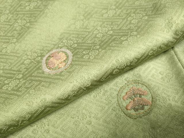 平和屋着物▽訪問着　単衣　総刺繍　吉祥花蝶文　正絹　逸品　DABJ3876du