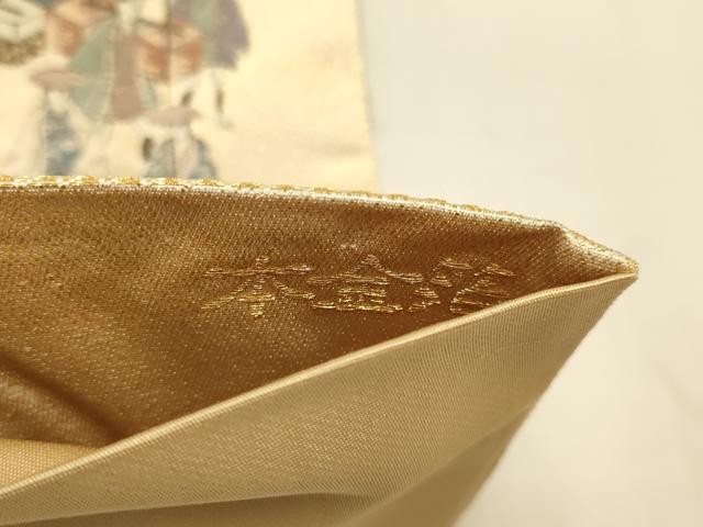 平和屋本店▼全通全景柄袋帯　洛中洛景　本金箔　正絹　逸品　DABJ3902du