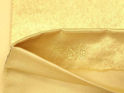 平和屋本店●太鼓柄袋帯　螺鈿　鼓飛鶴花文　金泥箔　本金箔　正絹　逸品　DABJ3916du