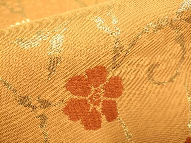 平和屋本店▼西陣　川島織物　六通柄　本袋帯　竹屋町笹づる　本金箔　正絹　逸品　DABJ3941du