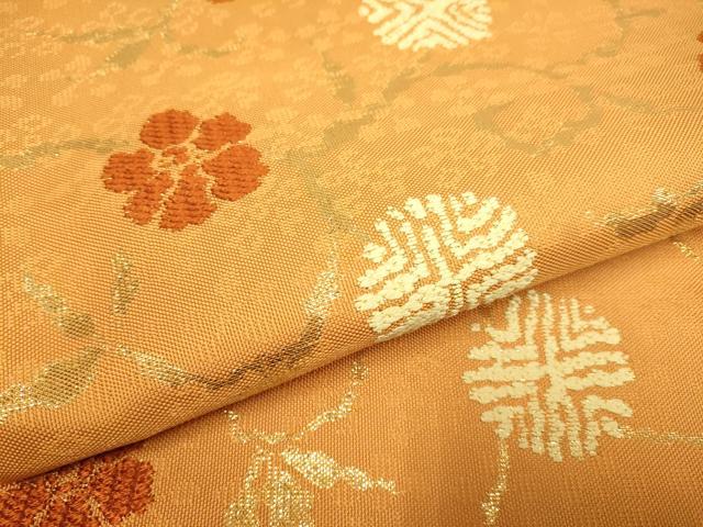 平和屋本店▼西陣　川島織物　六通柄　本袋帯　竹屋町笹づる　本金箔　正絹　逸品　DABJ3941du