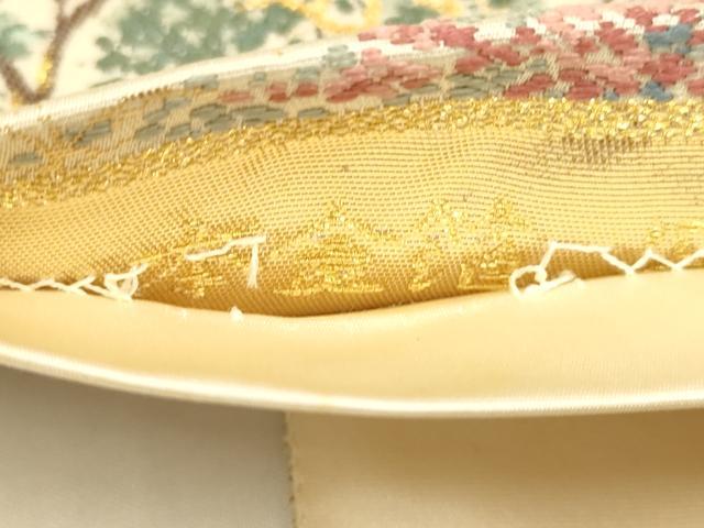 平和屋本店▼六通柄袋帯　後藤純男　寂光の解き　本金箔　正絹　逸品　DABJ3982du