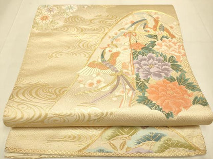 平和屋本店▼六通柄袋帯　琳派百景　本金箔24K　正絹　逸品　DABJ3999du