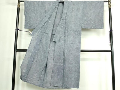 平和屋着物∴夏物　男性　浴衣　注染　菱文　綿　逸品　DABJ4002cd