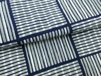 平和屋着物∴夏物　男性　浴衣　注染　格子　綿　逸品　DABJ4003cd