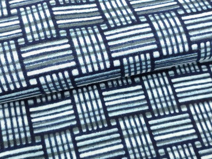 平和屋着物∴夏物　男性　注染　手縫い　抽象文　浴衣　綿　逸品　DABJ4004cd