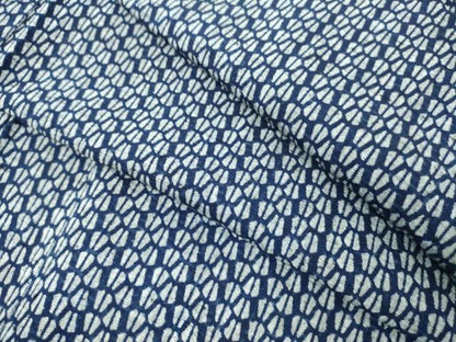 平和屋着物∴夏物　男性　浴衣　両面染め　手縫い　抽象文　綿　逸品　DABJ4005cd