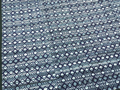 平和屋着物∴夏物　男性　浴衣　注染　手縫い　菱文　綿　逸品　DABJ4008cd