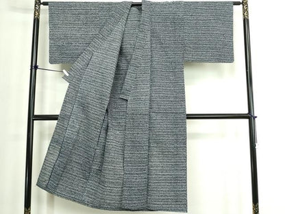 平和屋着物∴夏物　男性　浴衣　横段文　綿　逸品　DABJ4011cd