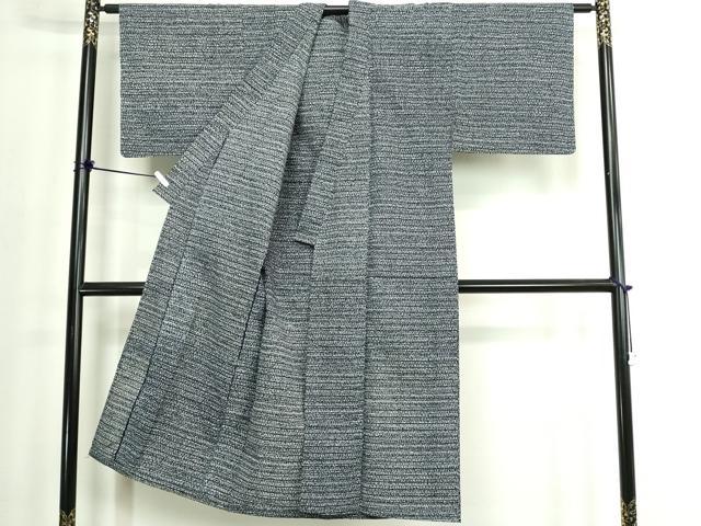 平和屋着物∴夏物　男性　浴衣　横段文　綿　逸品　DABJ4011cd